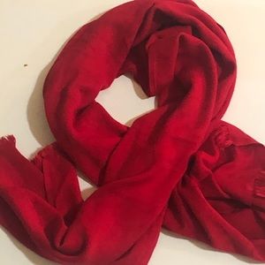 NWOT Beautiful Unisex Red Scarf/Wrap